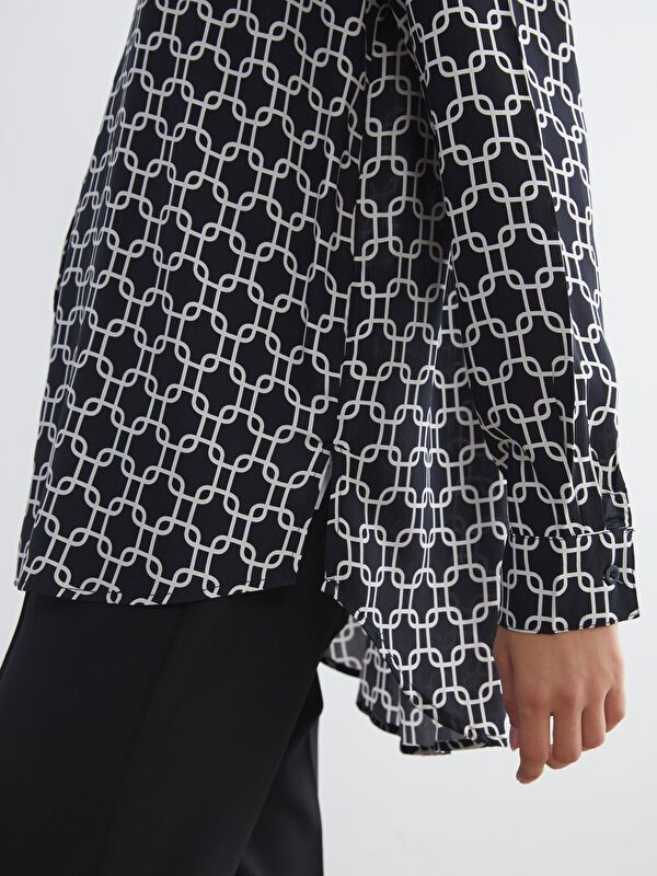 Moudda LC Waikiki - Chemise imprimée tissée cv à manches longues pour Femmes - Tunisie 3