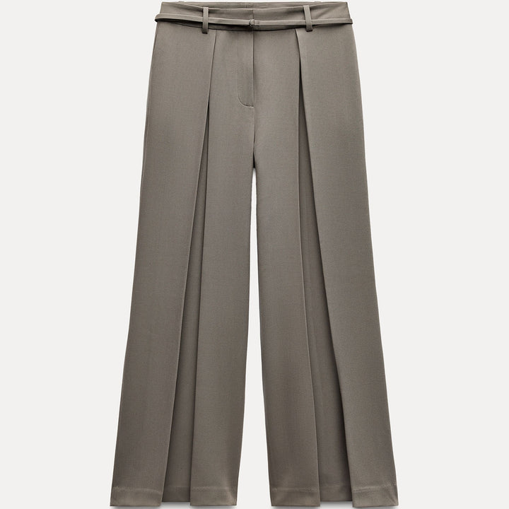 Moudda ZARA - Pantalon large plissé, ceinturé - Tunisie 2