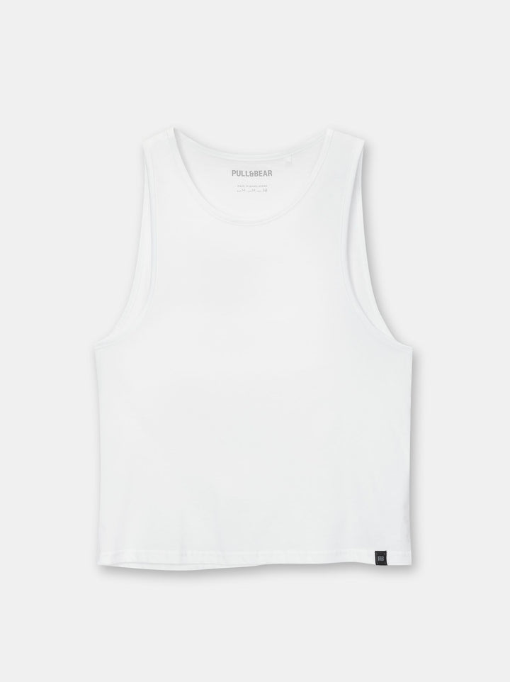 Moudda PULL & BEAR - T-Shirt Basique Bretelles En Ligne - Tunisie 1