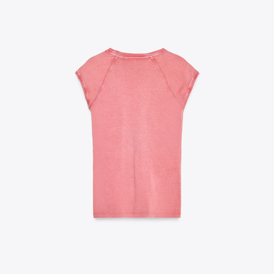 Moudda ZARA - T-Shirt Coton Lavé - Manches Raglan - Tunisie 2