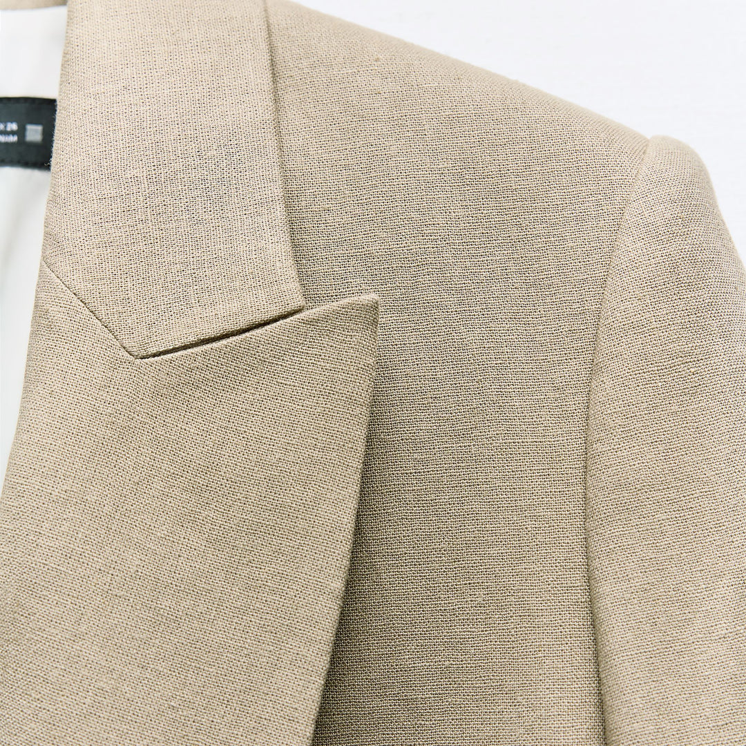 Moudda ZARA - Veste tailleur en lin poignet imprimé - Tunisie 3