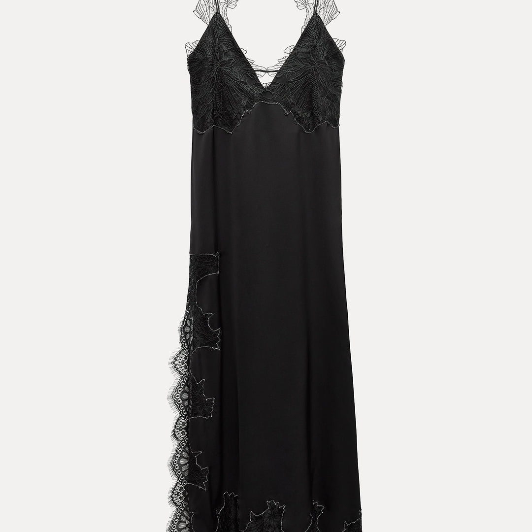 Moudda ZARA - Robe mi-longue de soie détail dentelle - Tunisie 1