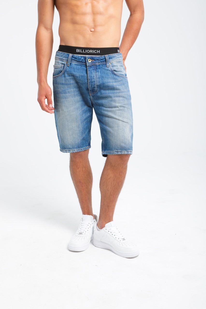 Moudda Billiorich - Short en Jean Homme - Coupe Droite - 1