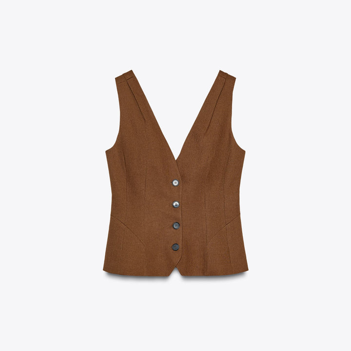 Moudda ZARA - Gilet Court - Volume & Boutons - Tunisie 1