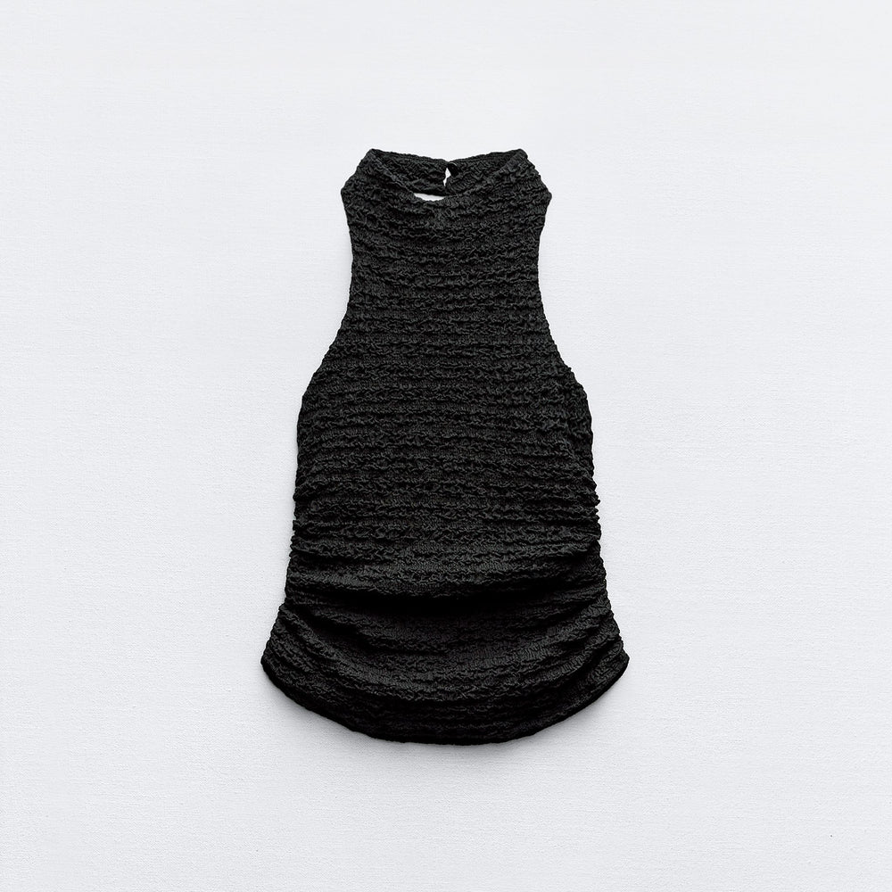 Moudda ZARA - Top Dos Nu Texturé à Fronces - Tunisie 2