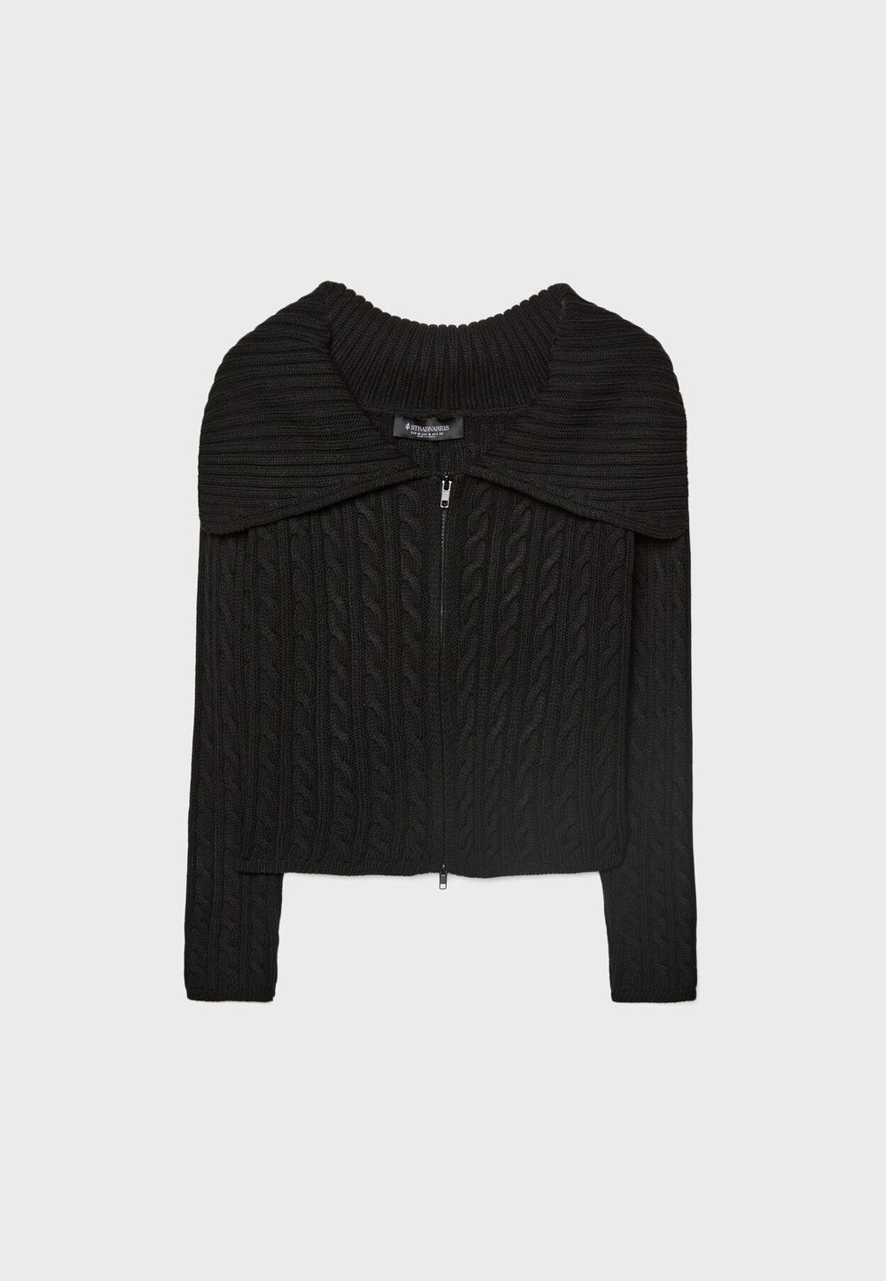 Moudda STRADIVARIUS - Cardigan à Fermeture en Maille à Tresses - Tunisie 2