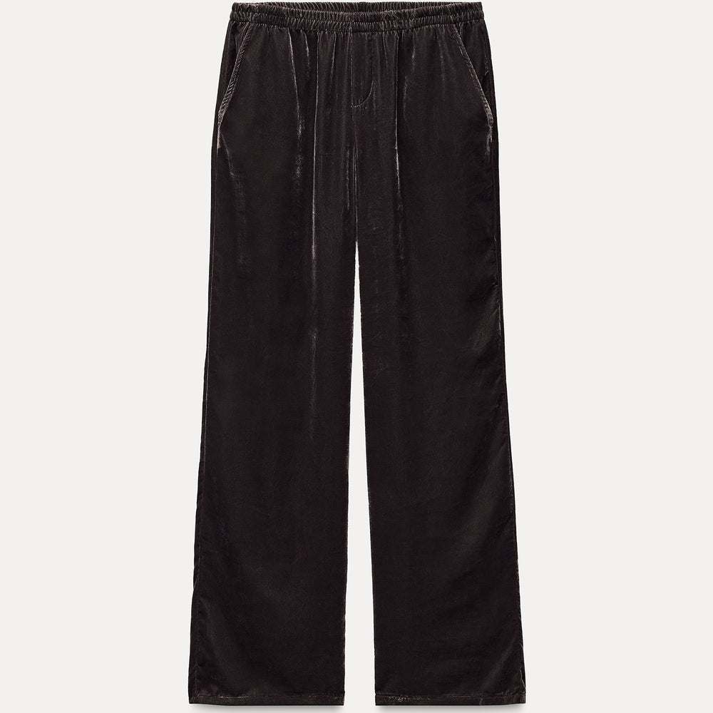Moudda ZARA - Pantalon pyjama en velours, cordon à la taille – ensemble - Tunisie 2