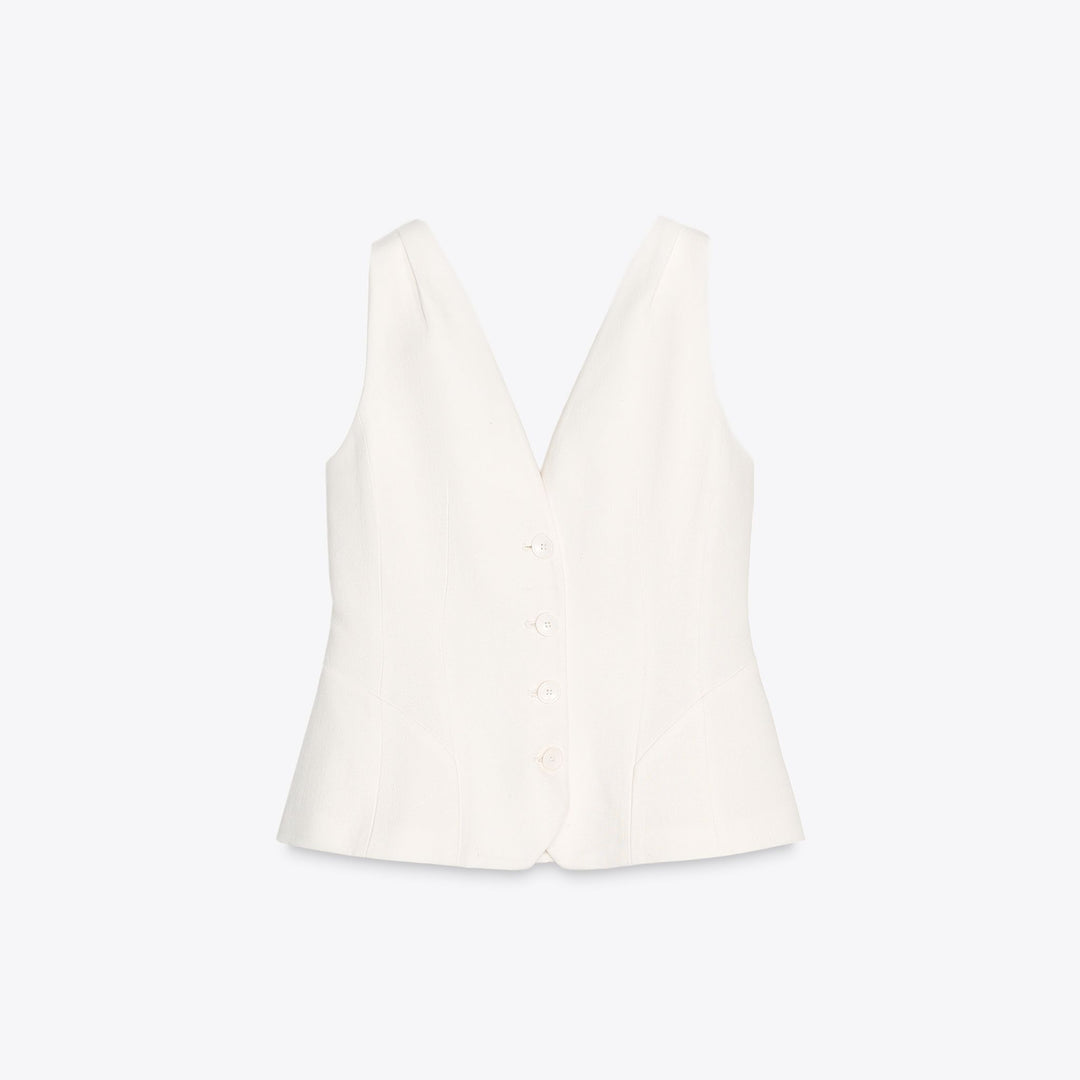 Moudda ZARA - Gilet Court - Volume & Boutons - Tunisie 1