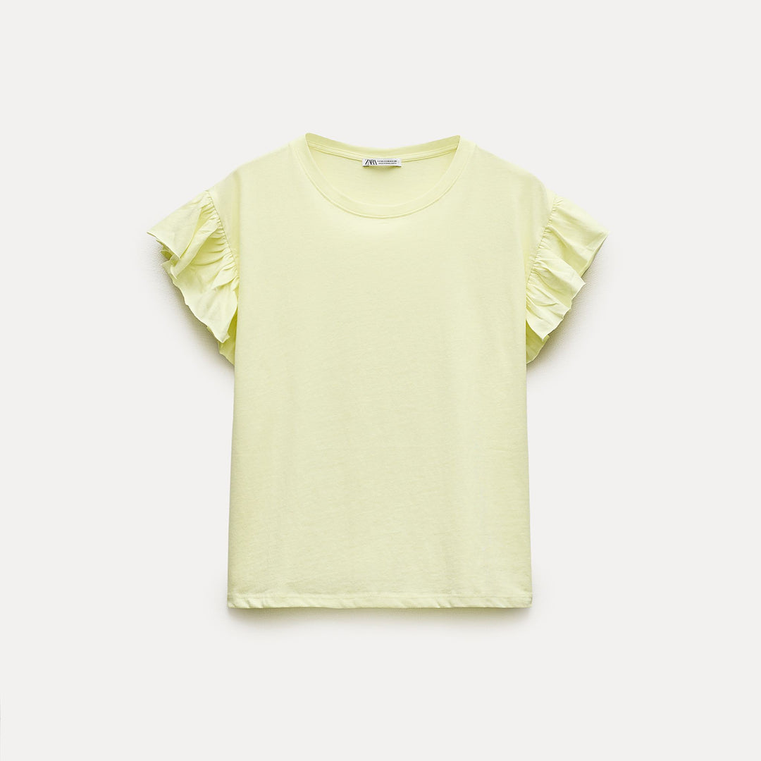Moudda ZARA - T-shirt volants en coton standard - Tunisie 2