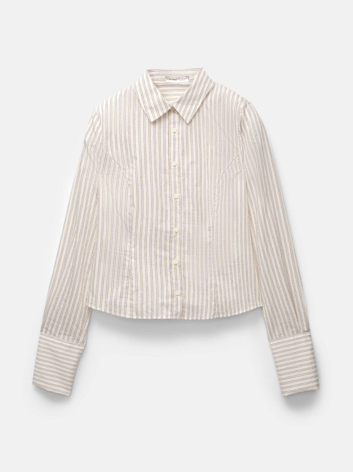 Moudda PULL & BEAR - Chemise Cintrée - Rayures - Tunisie 4