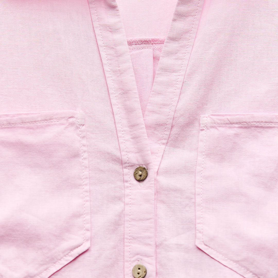 Moudda ZARA - Chemise Lin et Viscose Manches Courtes - Tunisie 3