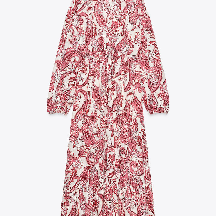 Moudda ZARA - Robe Midi - Broderie Suisse, Imprimé & Col Piqué - Tunisie 1