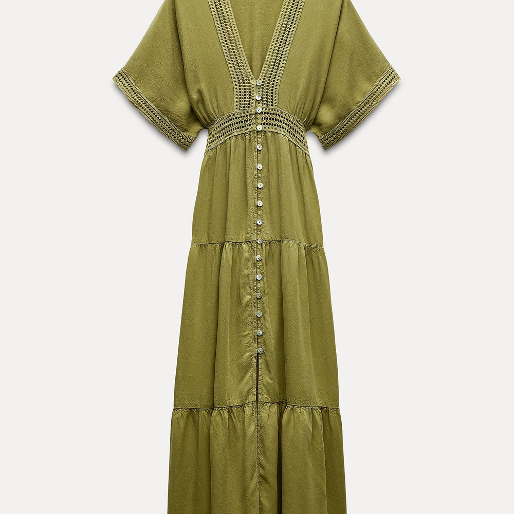 Moudda ZARA - Robe tunique entre-deux avec boutons - Tunisie 2