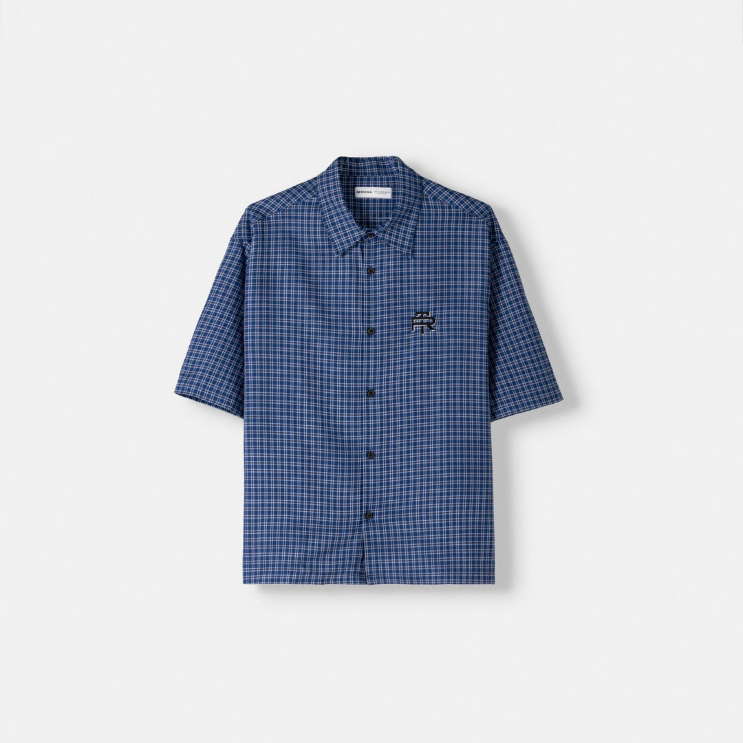 Moudda BERSHKA - Chemise Boxy à Carreaux Brodés - Tunisie 1