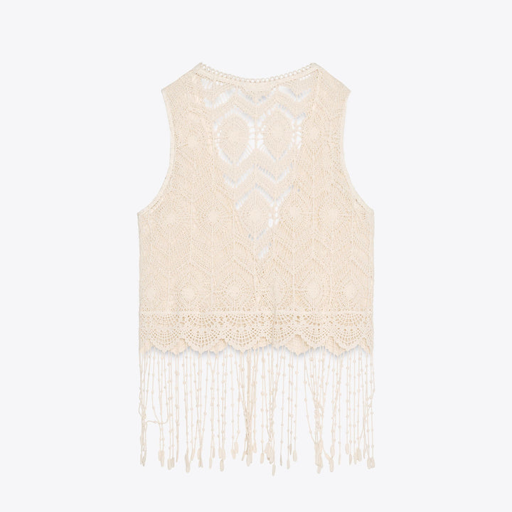 Moudda ZARA - Gilet Crochet - Franges - Tunisie 2
