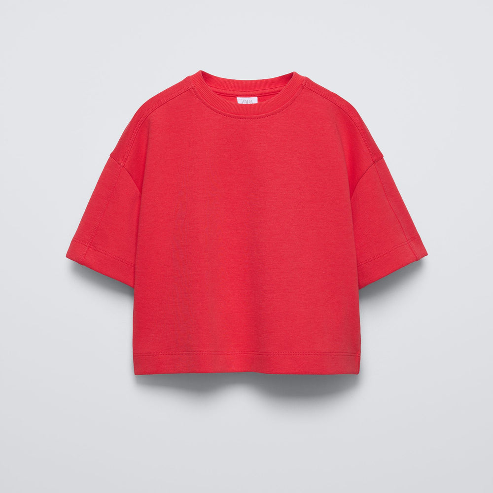 Moudda ZARA - T-shirt fille manches courtes, maille interlock duo - Tunisie 2