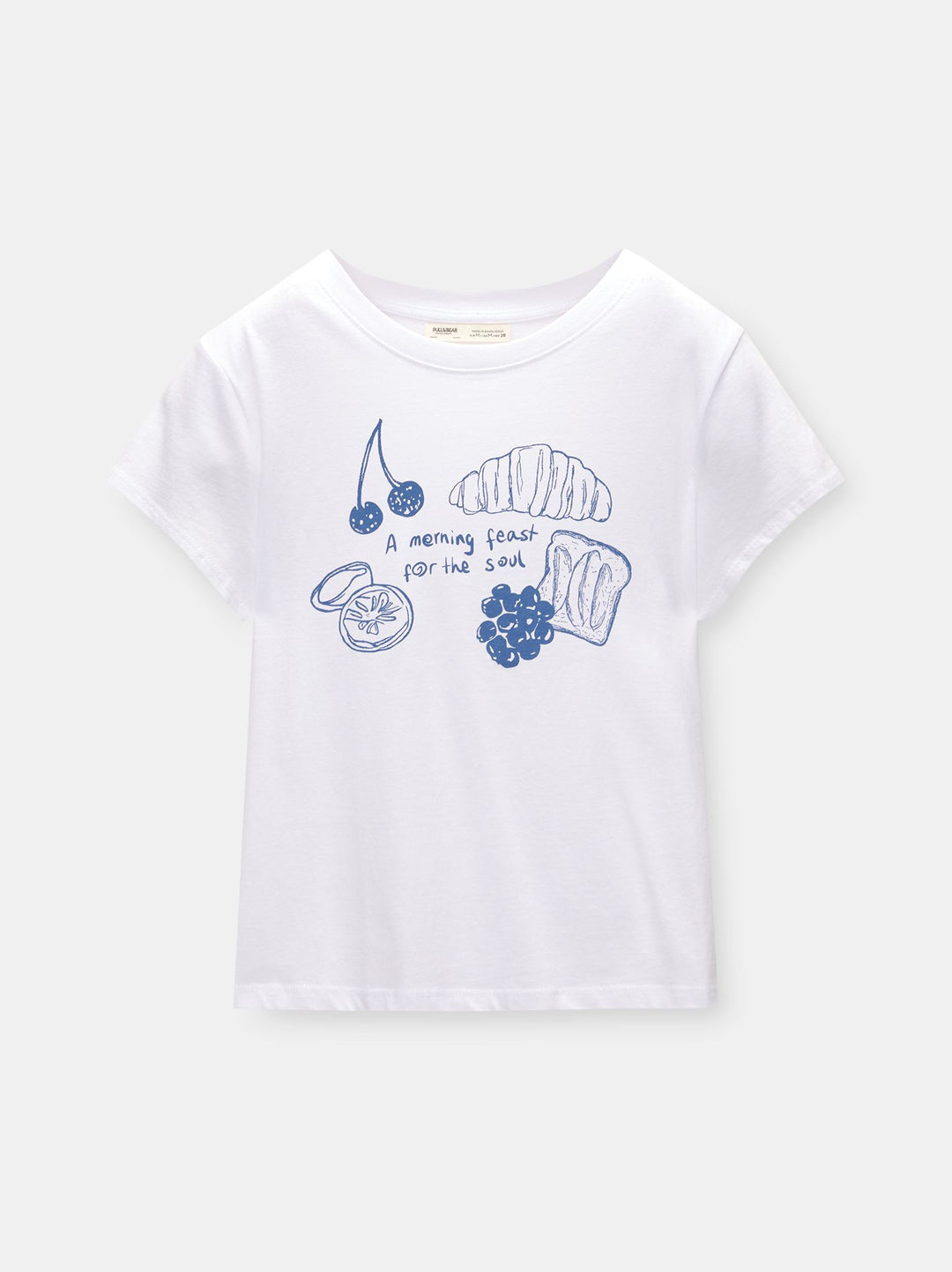 Moudda PULL & BEAR - Body Graphique Illustration Ligne Nourriture - Tunisie 3