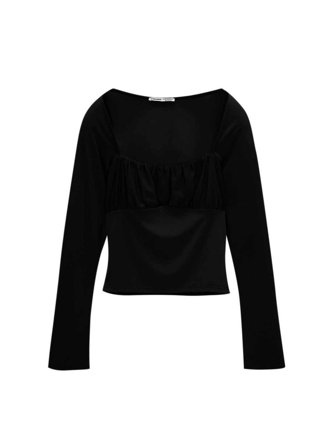 Moudda PULL & BEAR - T-Shirt - Encolure Carrée & Manches Longues - Tunisie 1