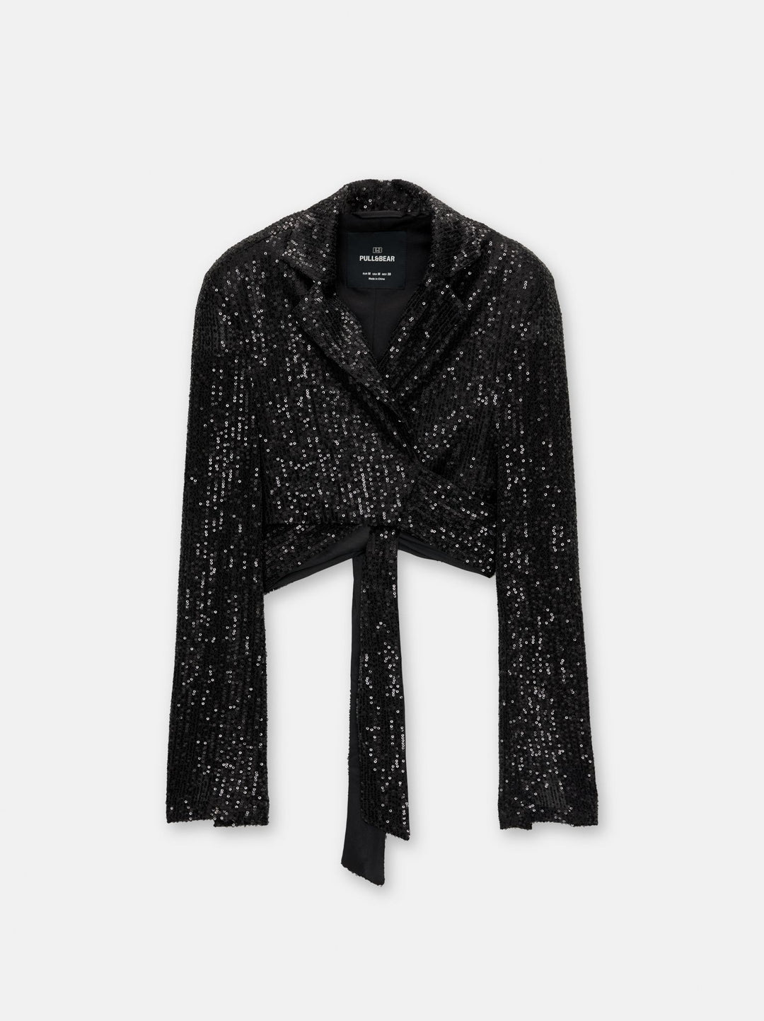 Moudda PULL & BEAR - Blazer Crop Croisée Paillettes Fête En Ligne - Tunisie 1