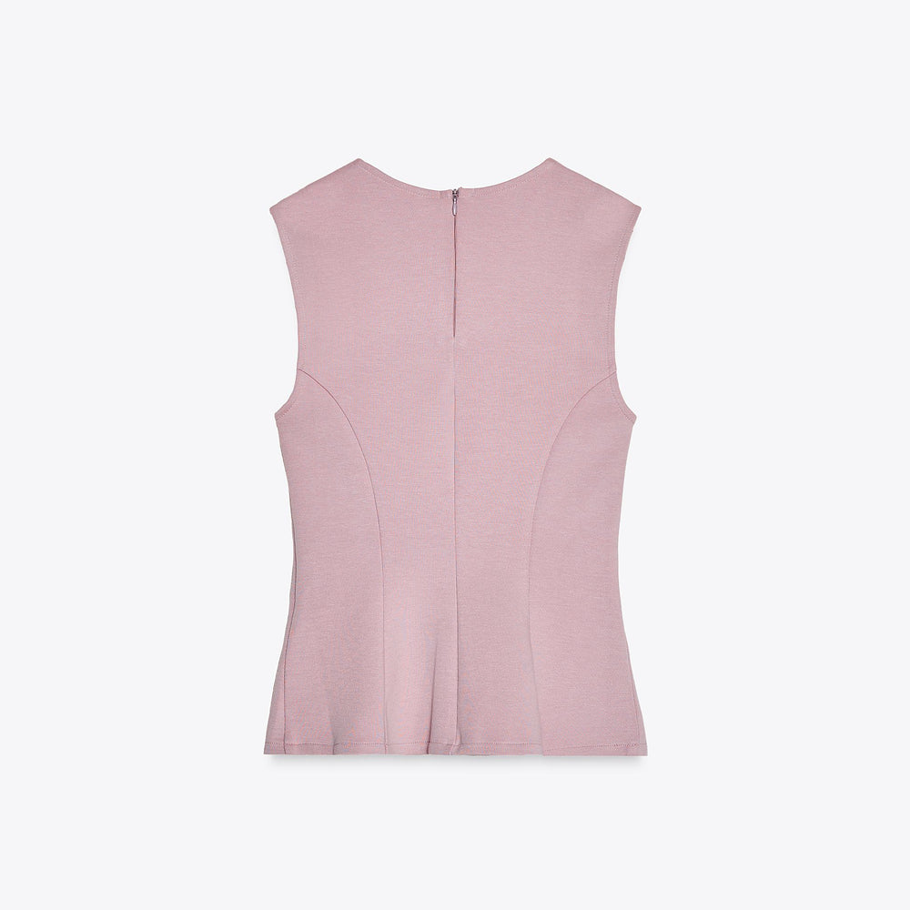 Moudda ZARA - Top - Col Rond, Coupe & Peplum - Tunisie 2
