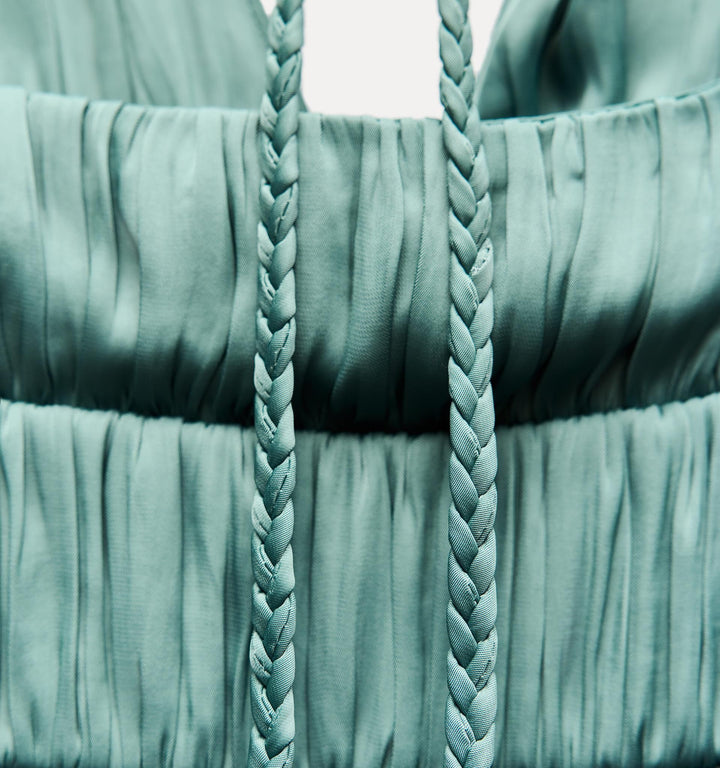 Moudda ZARA - Robe longue fluide en satin détail bretelle tressée - Tunisie 1