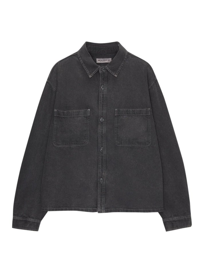 Moudda PULL & BEAR - Veste Twill - Surpiqûre Contrastée - Tunisie 1