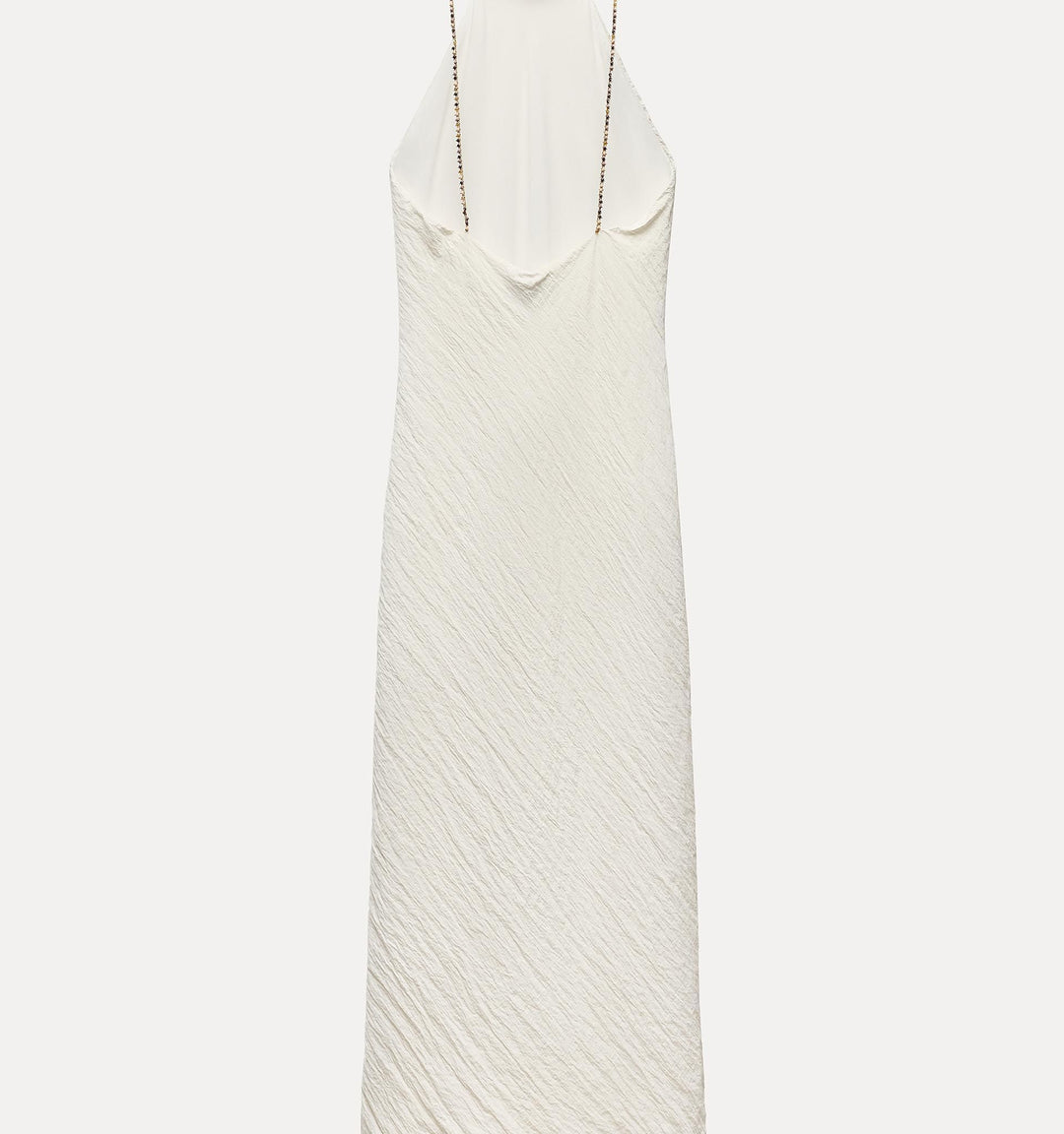 Moudda ZARA - Robe mi-longue en satin froissé, dos nu fantaisie - Tunisie 1