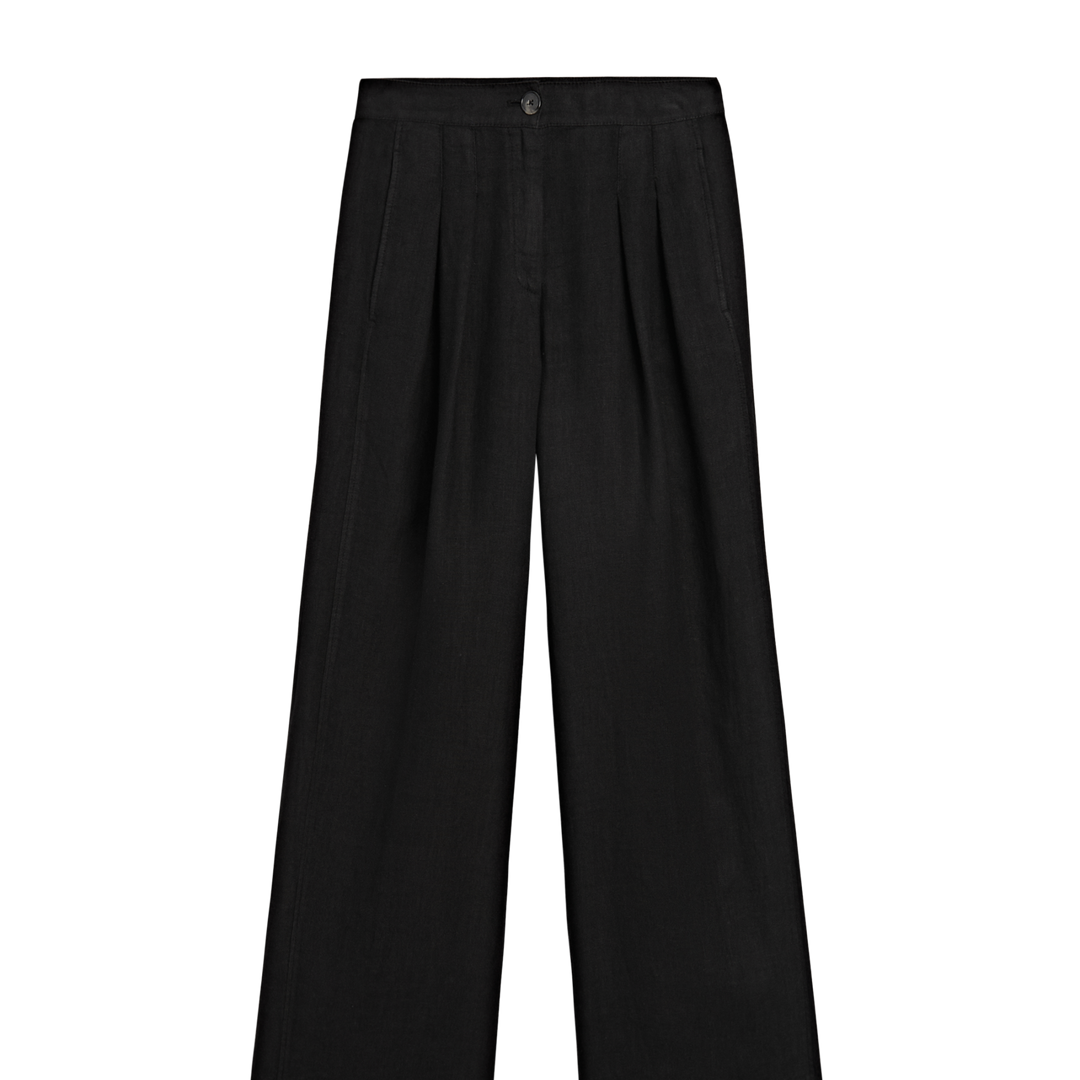Moudda Massimo Dutti - Pantalon lin taille haute double pli - Tunisie 2