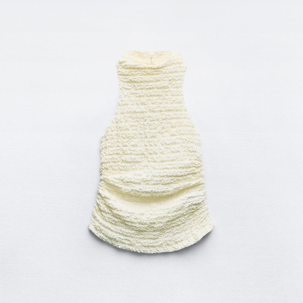 Moudda ZARA - Top Dos Nu Texturé à Fronces - Tunisie 2