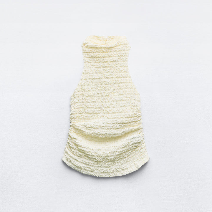 Moudda ZARA - Top Dos Nu Texturé à Fronces - Tunisie 2