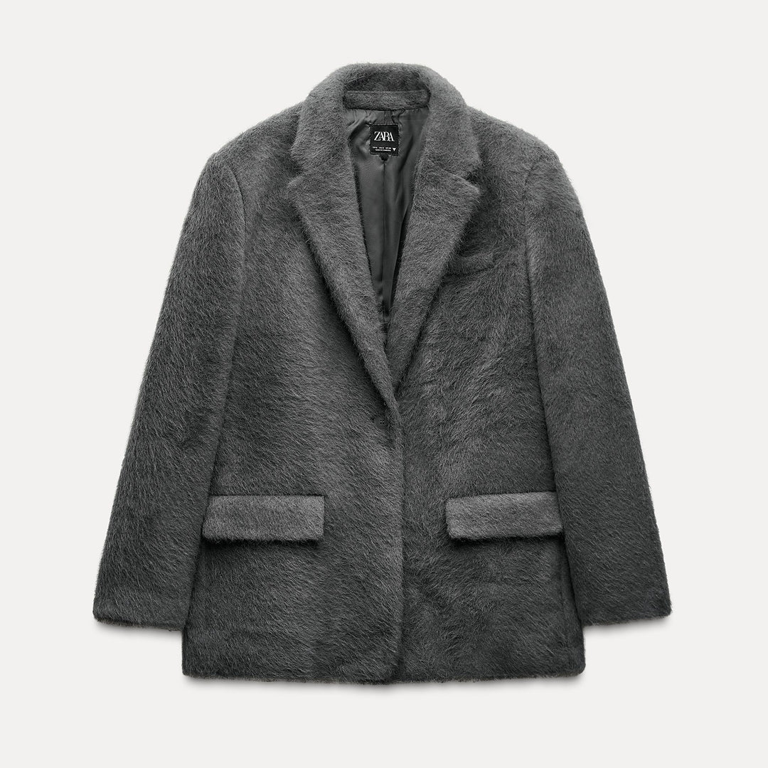 Moudda ZARA - Veste droite en fausse fourrure douce - Tunisie 2