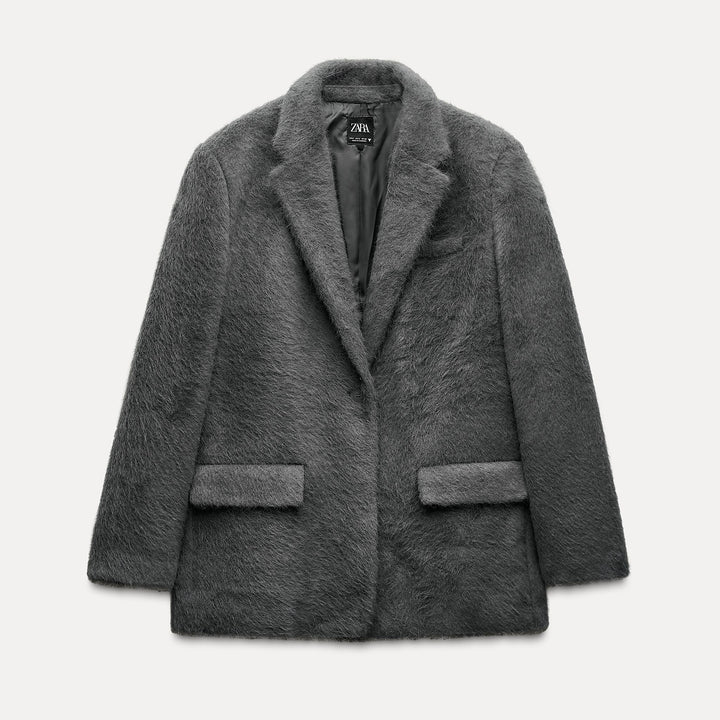 Moudda ZARA - Veste droite en fausse fourrure douce - Tunisie 2