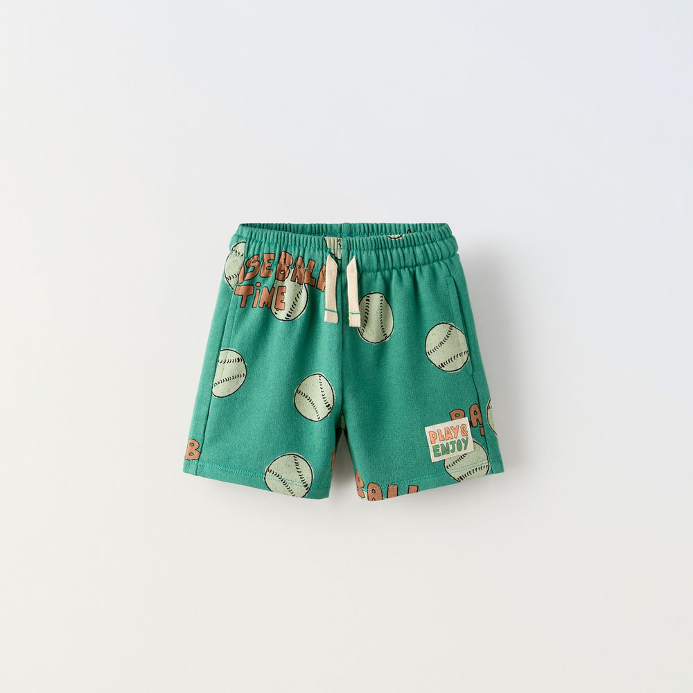 Moudda ZARA - Short enfant molleton imprimé baseball - Tunisie 2