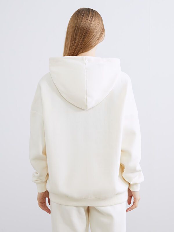 Moudda LC Waikiki - Sweatshirt en jersey Femme Beige clair - Tunisie 4
