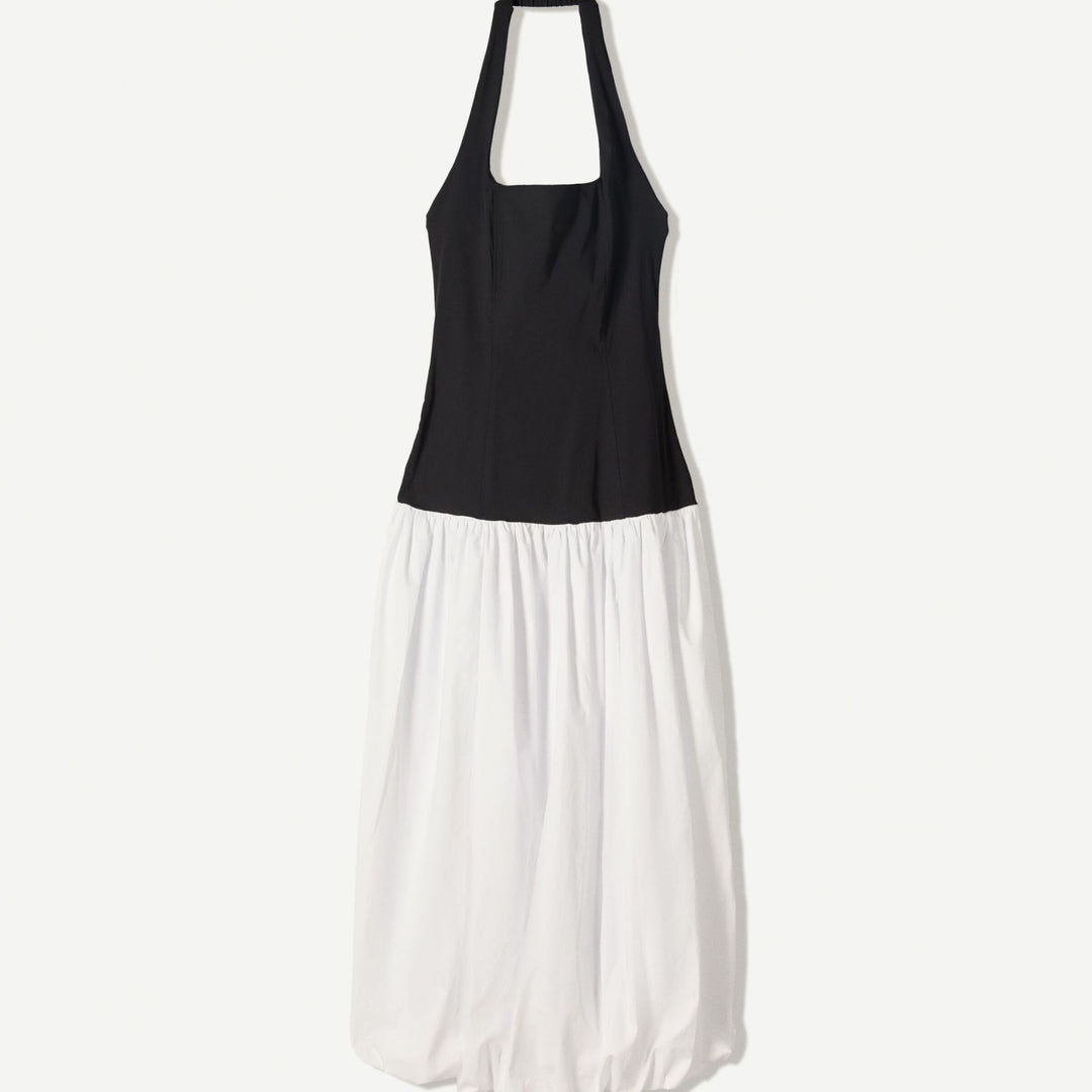 Moudda BERSHKA - Robe Midi - Bi-matière & Jupe Ballon - Tunisie 1