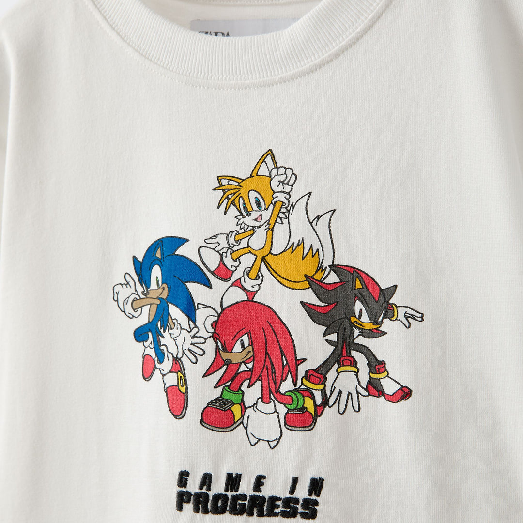 Moudda ZARA - T-shirt manches courtes brodé Sonic - Tunisie 3