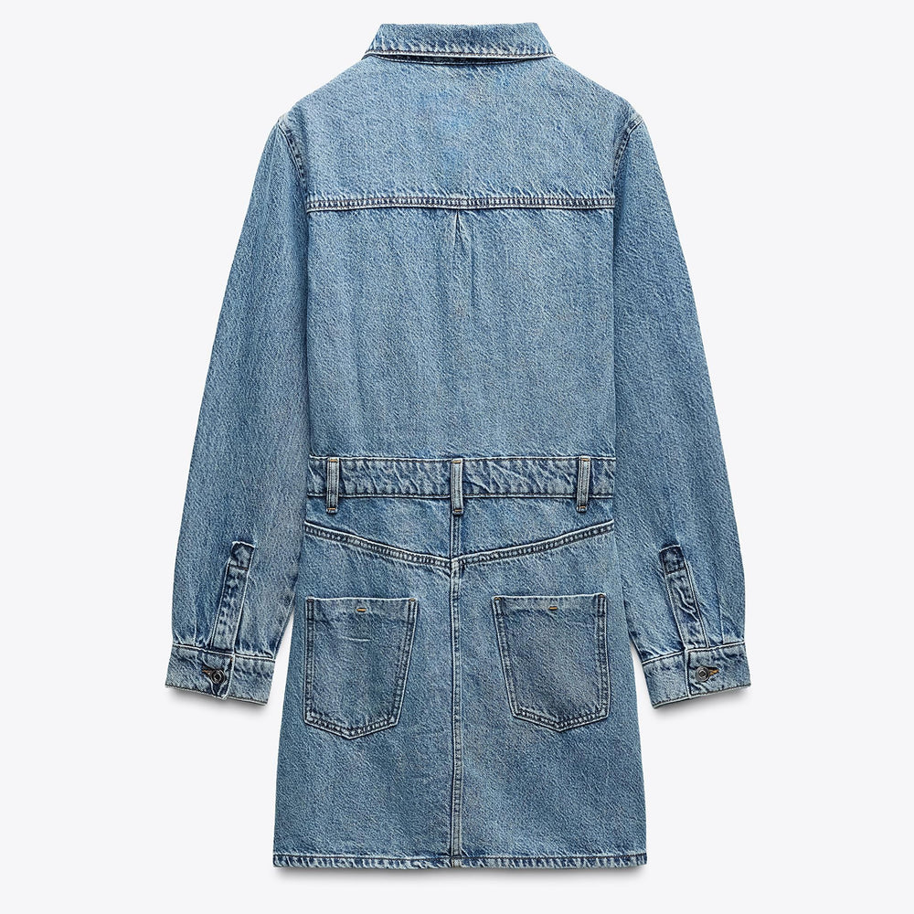 Moudda ZARA - Robe Denim Mini - Manches Longues - Tunisie 2