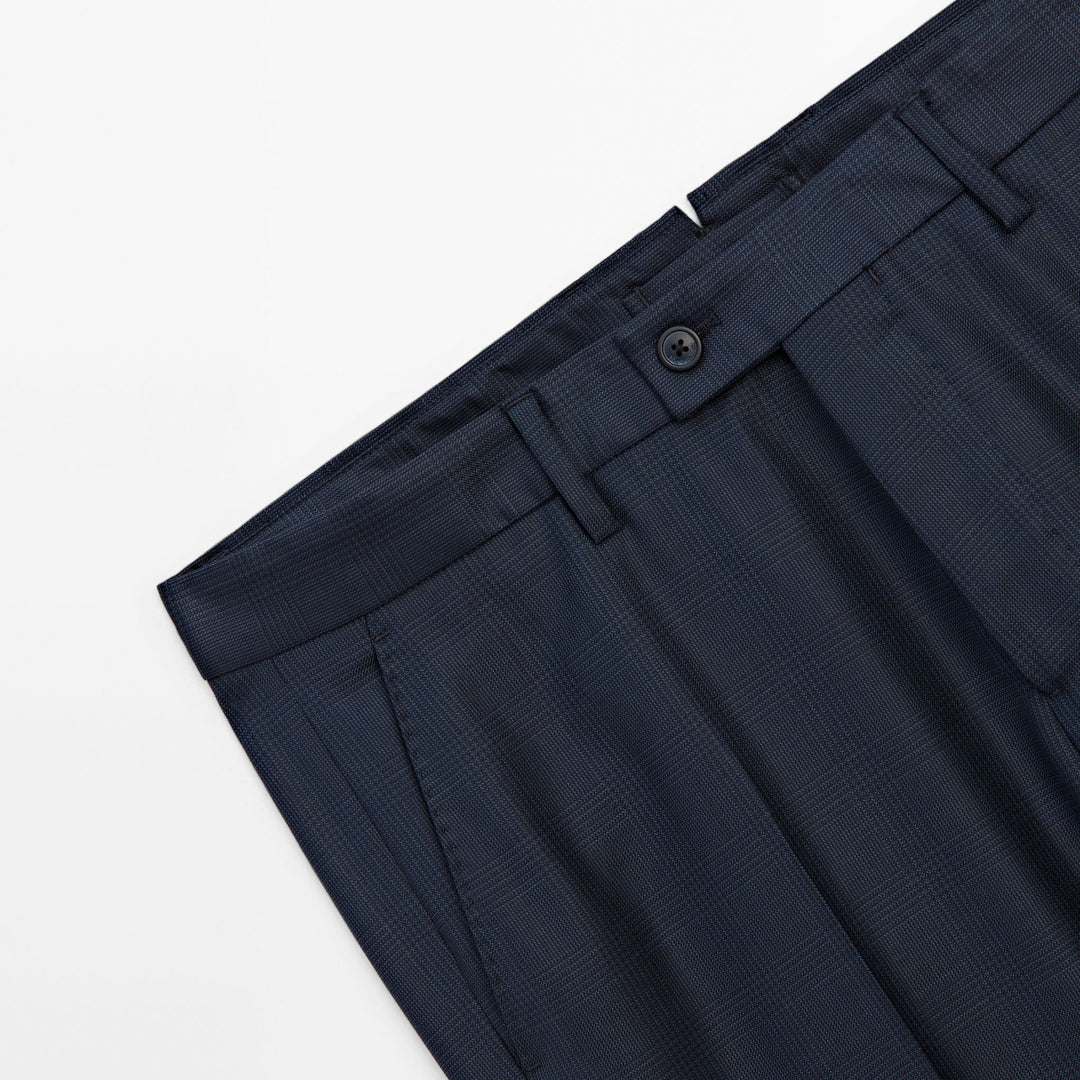 Moudda Massimo Dutti - Pantalon costume carreaux bleus - Tunisie 4