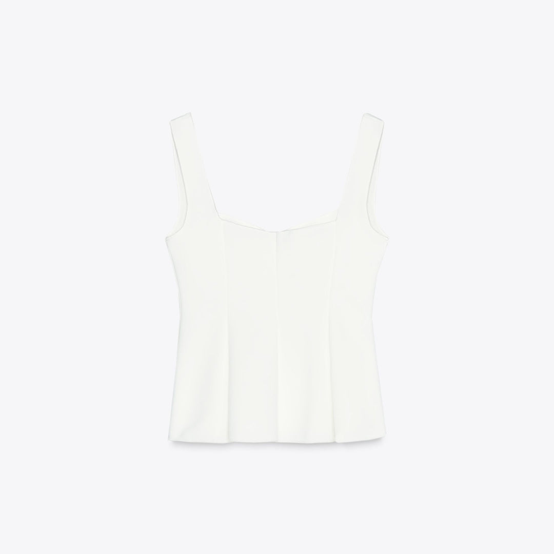 Moudda ZARA - Gilet Peplum - Boutons Dorés & Stretch - Tunisie 2