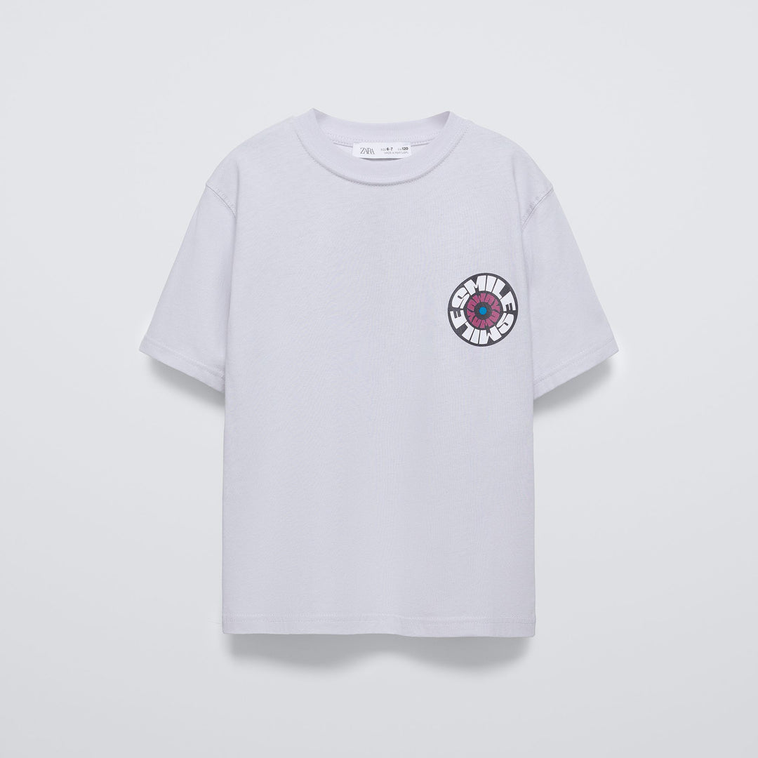 Moudda ZARA - T-shirt manches courtes imprimé cercle (bloquer Chine) - Tunisie 1