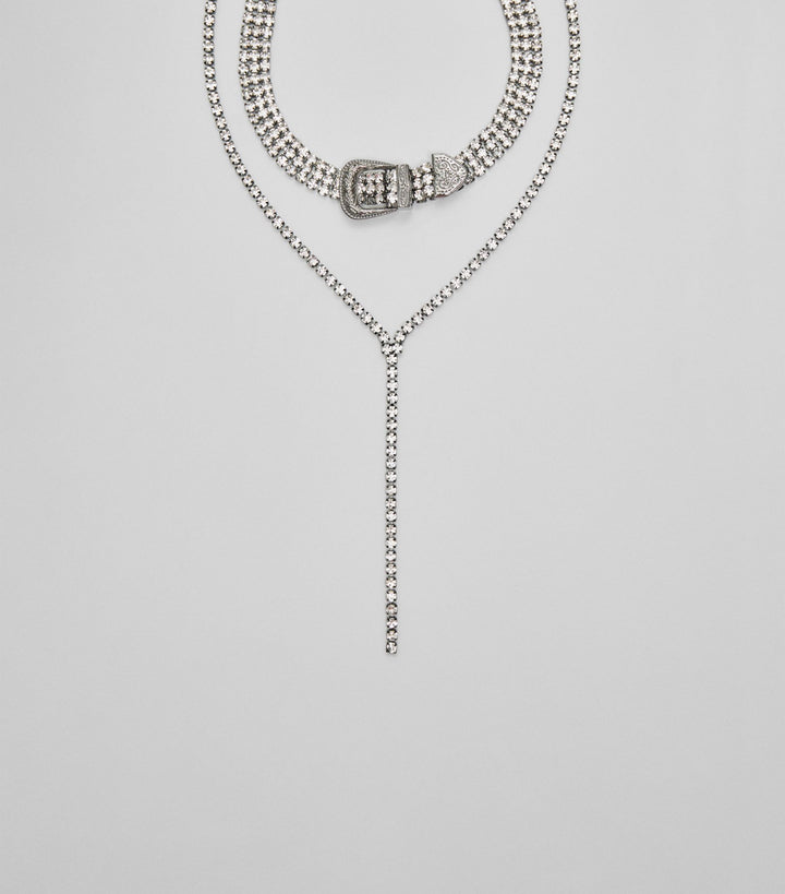 Moudda STRADIVARIUS - Lot de 2 Colliers avec Boucle Strass - Tunisie 1