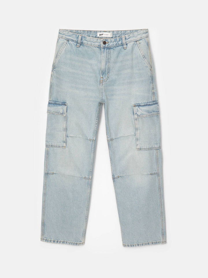 Moudda PULL & BEAR - Pantalon Denim Cargo Straight - Tunisie 6