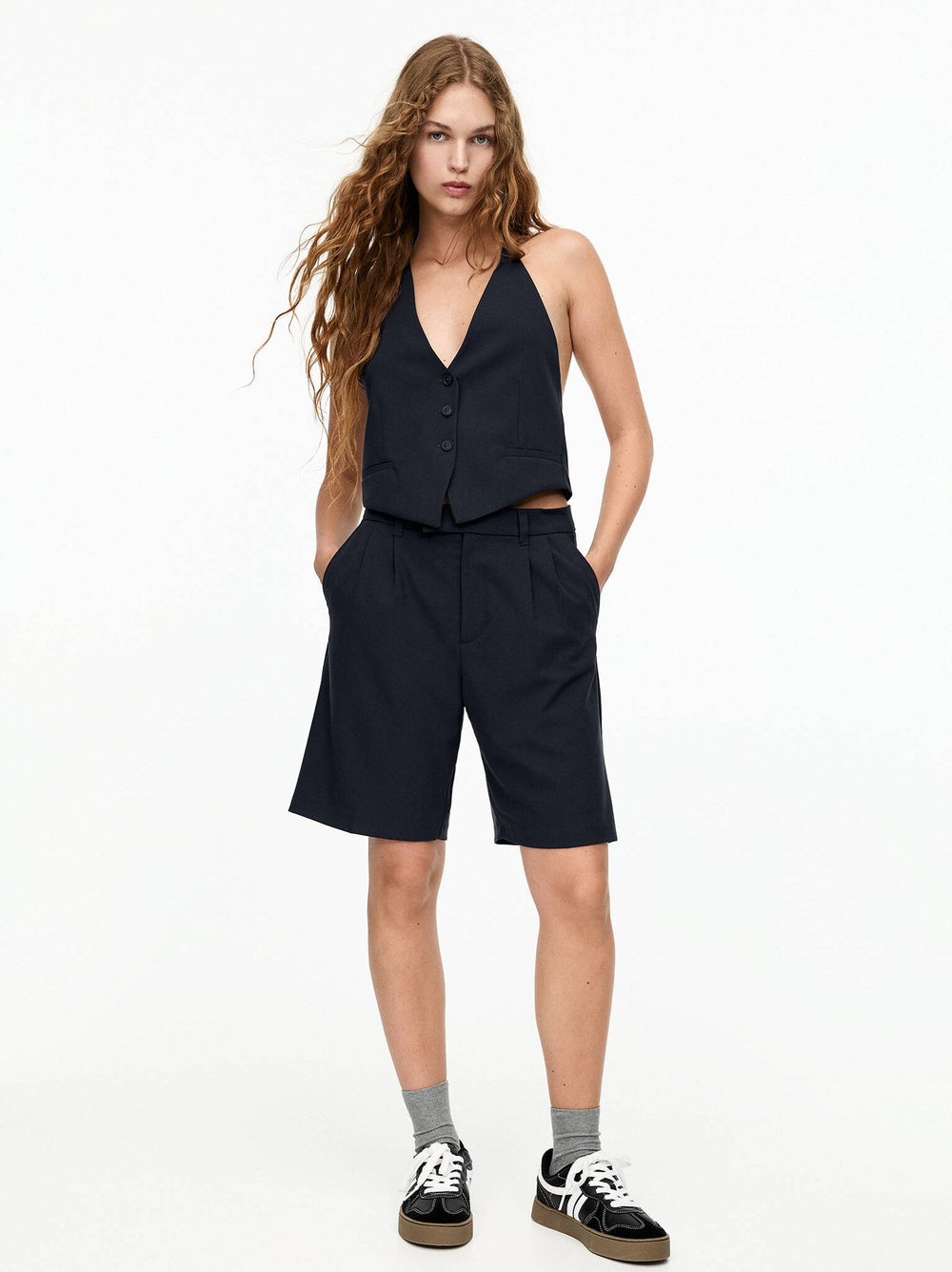 Moudda PULL & BEAR - Bermuda Longue Double Pince Collection Marino - Tunisie 2