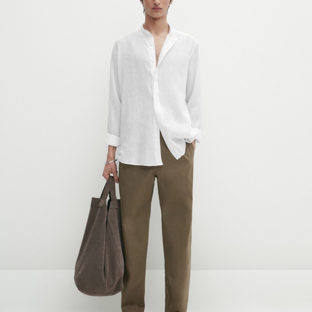 Moudda Massimo Dutti - Pantalon popeline jogging, boutons pression - Tunisie 2