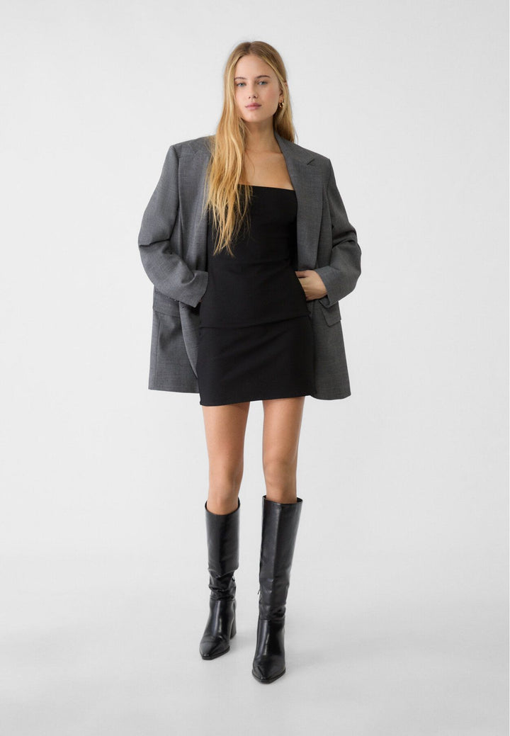 Moudda STRADIVARIUS - Robe à Encolure Carrée en Bengaline M/L - Tunisie 3