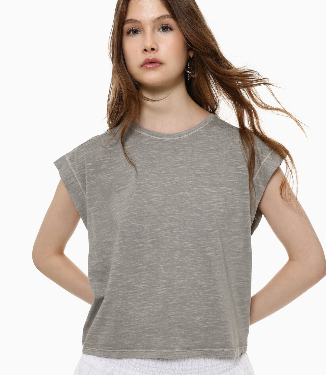 Moudda Lefties - T-Shirt Slub - Acid Wash Uni Fille D4 - Tunisie 5
