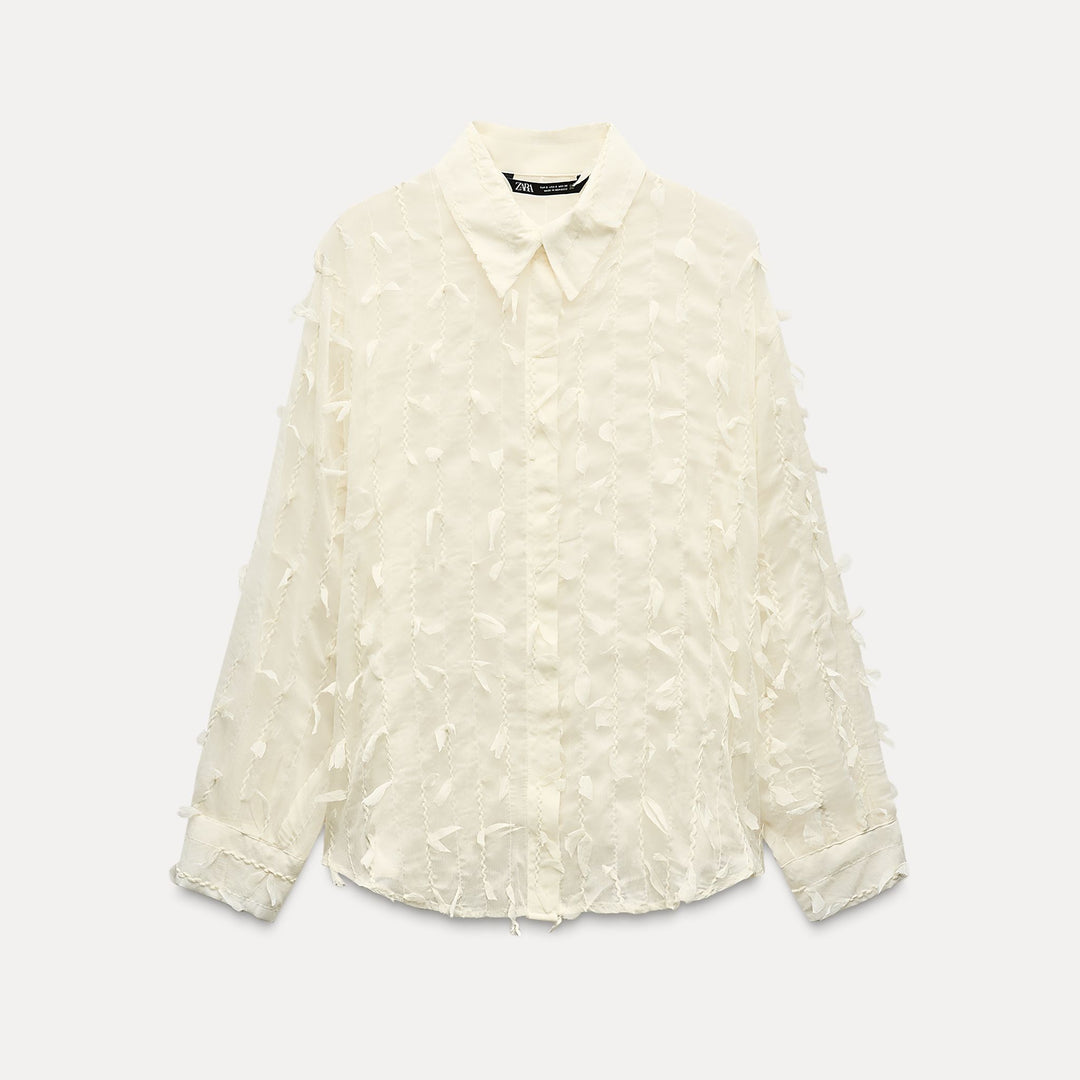 Moudda ZARA - Chemise fluide franges, manches longues - Tunisie 2