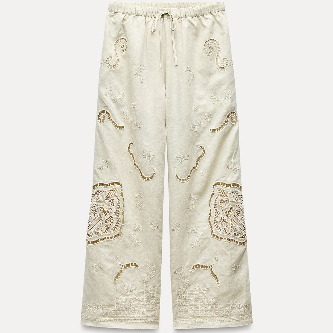 Moudda ZARA - Set pantalon brodé avec crochet pierre - Tunisie 2