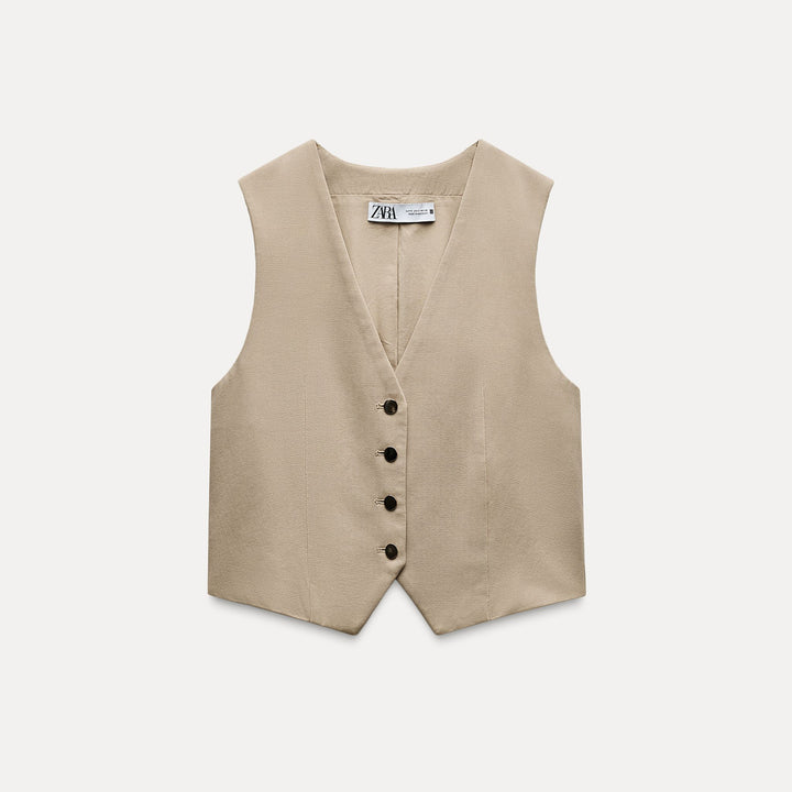 Moudda ZARA - Gilet en Sergé Bouton Doré - Tunisie 1