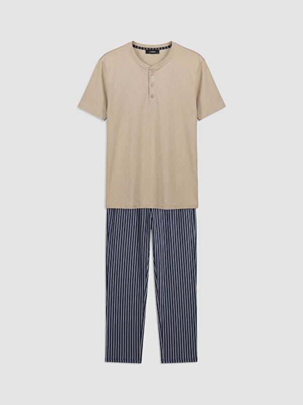 Moudda LC Waikiki - Ensemble pyjama jersey manches courtes-pantalon pour Homme - Tunisie 1